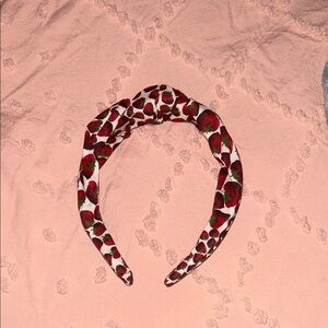 J. Crew Red and Green Strawberry Headband